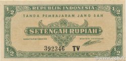 1/2 Rupiah INDONESIA  1945 P.016 FDC