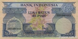 500 Rupiah INDONESIA  1959 P.070a BB to SPL