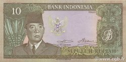 10 Rupiah INDONESIA  1960 P.083 SC+