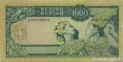 1000 Rupiah INDONESIEN  1960 P.088b SS