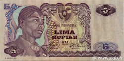 5 Rupiah INDONESIA  1968 P.104a SPL+