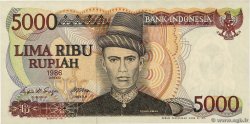 5000 Rupiah INDONESIA  1986 P.125a