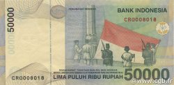 50000 Rupiah INDONESIA  2001 P.139c SC+