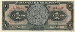 1 Peso MEXICO  1950 P.046b FDC