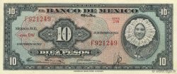 10 Pesos MEXICO  1954 P.058a AU