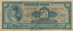 50 Pesos MEXIQUE  1963 P.049o B
