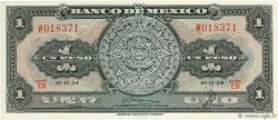 1 Peso MEXICO  1954 P.056a SPL