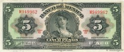 5 Pesos MEXIQUE  1954 P.057c TTB+