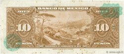 10 Pesos MEXICO  1961 P.058i F+