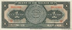 1 Peso MEXICO  1958 P.059d BB