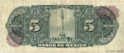 5 Pesos MEXIQUE  1957 P.060a TB