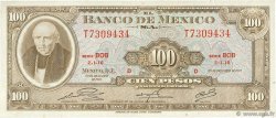 100 Pesos MEXIQUE  1972 P.061h SUP