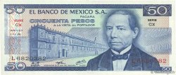 50 Pesos MEXICO  1976 P.065b VZ
