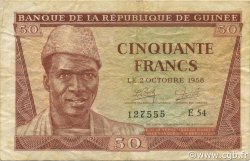 50 Francs GUINEA  1958 P.06 fVZ