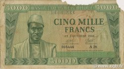 5000 Francs GUINEA  1958 P.10 q.B