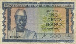 500 Francs GUINEA  1960 P.14a BC a MBC