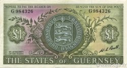 1 Pound GUERNSEY  1969 P.45c MBC+