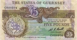 5 Pounds GUERNSEY  1980 P.49a EBC