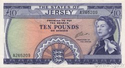 10 Pounds ISLA DE JERSEY  1972 P.10a EBC a SC