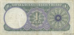 1 Riyal QATAR e DUBAI  1960 P.01a q.BB