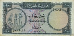 10 Riyals QATAR e DUBAI  1960 P.03a BB