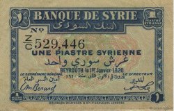 1 Piastre SYRIE  1920 P.006 TTB
