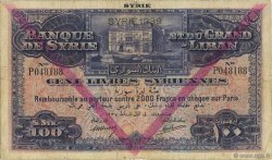 100 Livres SIRIA  1939 P.039Fc q.MB