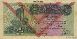 1 Livre SIRIA  1939 P.040e BC+