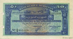 50 Piastres SYRIA  1942 P.052 XF