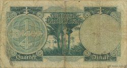 1/4 Dinar IRAK  1947 P.037 RC+