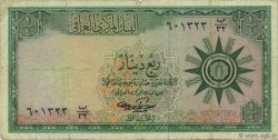 1/4 Dinar IRAQ  1959 P.051b MB