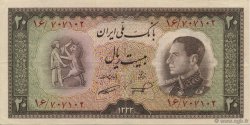20 Rials IRAN  1954 P.065 XF-