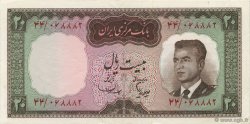 20 Rials IRAN  1965 P.078b SPL