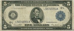 5 Dollars UNITED STATES OF AMERICA  1914 P.359b VF