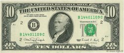 10 Dollars UNITED STATES OF AMERICA New York 1990 P.486 UNC-