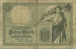 10 Mark GERMANIA  1906 P.009b MB