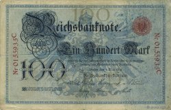 100 Mark GERMANY  1891 P.015 F+