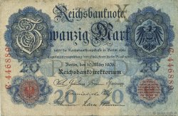 20 Mark ALLEMAGNE  1906 P.025a TB