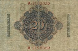 20 Mark ALEMANIA  1906 P.025b BC