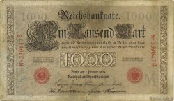 1000 Mark GERMANY  1908 P.036 F
