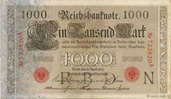 1000 Mark GERMANY  1910 P.044a AU-