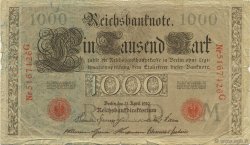 1000 Mark GERMANIA  1910 P.044b B