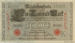 1000 Mark GERMANY  1910 P.044b AU