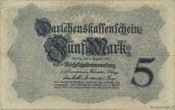 5 Mark GERMANY  1914 P.047c VF