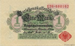 1 Mark GERMANY  1914 P.050 AU