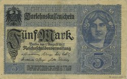 5 Mark GERMANIA  1917 P.056b BB