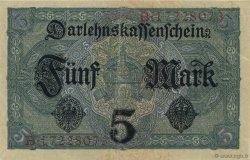 5 Mark GERMANY  1917 P.056b XF