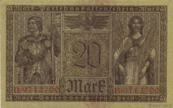 20 Mark ALEMANIA  1918 P.057 EBC