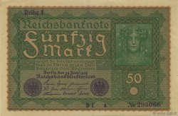 50 Mark GERMANY  1919 P.066 AU