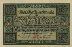 10 Mark GERMANY  1920 P.067a UNC-